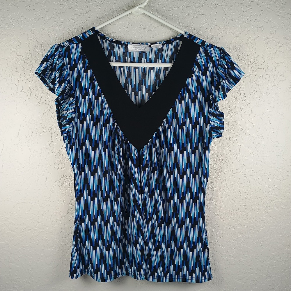 Worthington Short Sleeve‎ Stretch Women's Multicolor